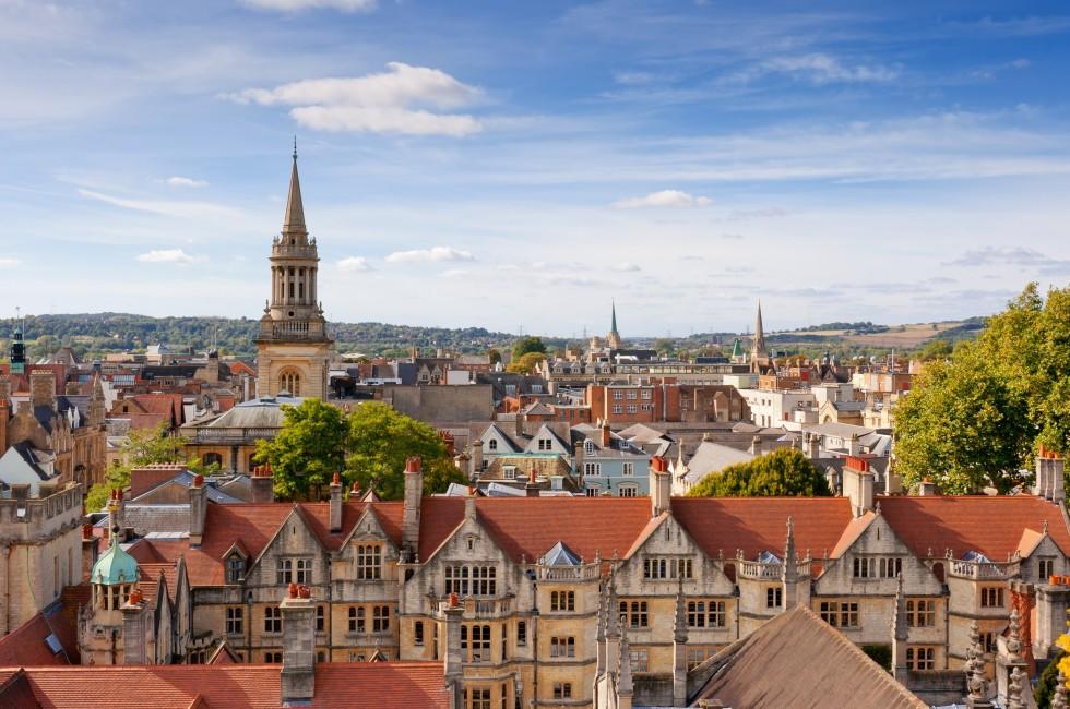 Cityscape of Oxford. England, Europe; 