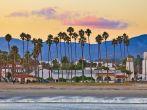 View on Santa Barbara from the pier; 