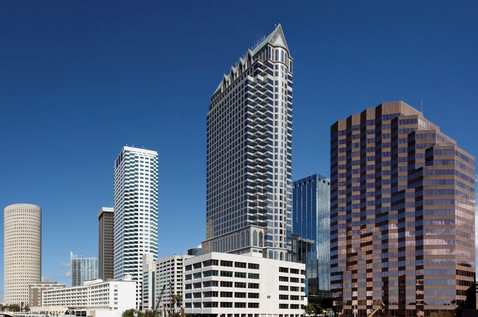A view of the skyline of Tampa, Florida 