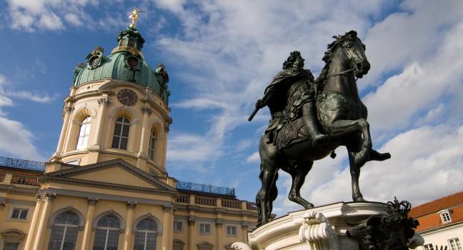 Charlottenburg Palace in a district of Berlin Germany.