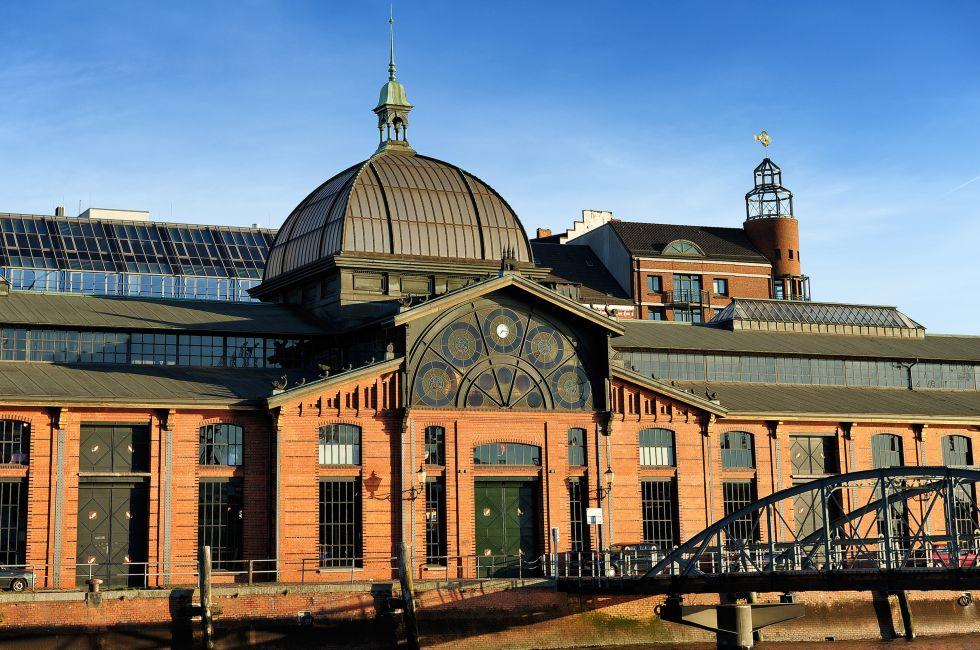 Fischmarkt building (Fish Market) at Hamburg, Germany.