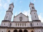 The Catholic Parish and University Church St. Louis, called Ludwigskirche, in Munich is a monumental church in neo-romanesque style with the second-largest altar fresco of the world.