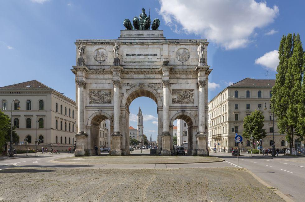 historic Siegestor in Munich, Germany