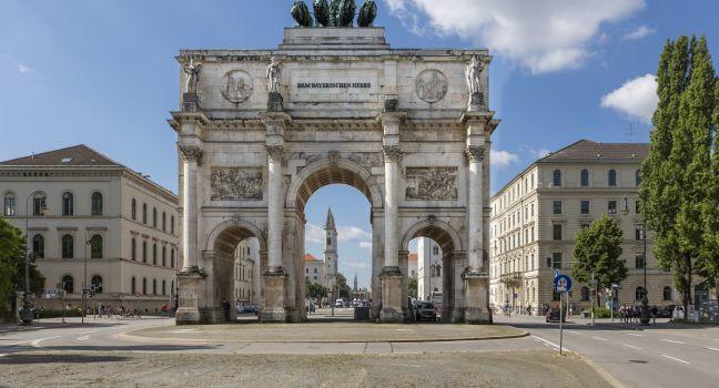 historic Siegestor in Munich, Germany