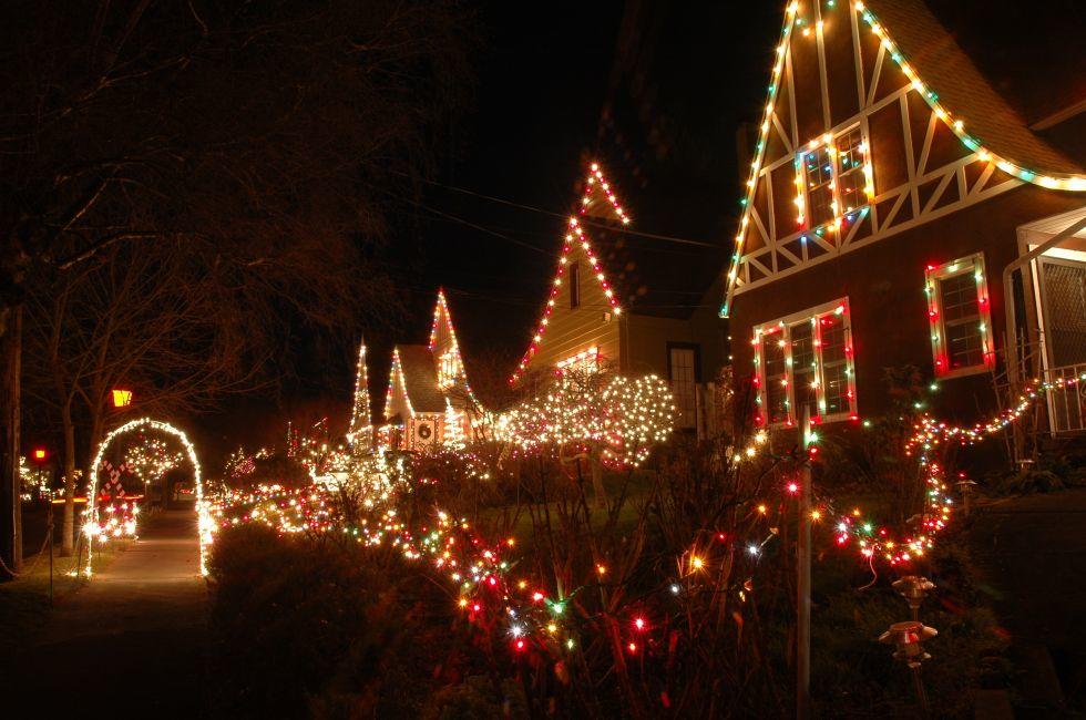 The popular Peacock Lane in Portland, Oregon