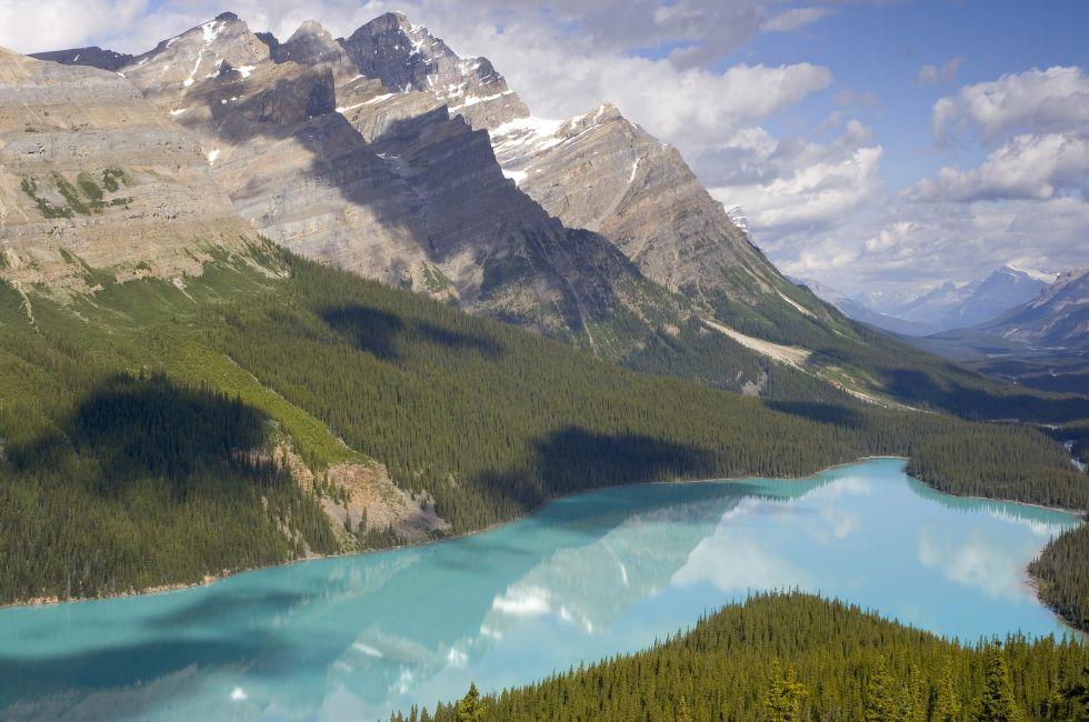 Peyto Lake and Bow Summit in Banff National Park