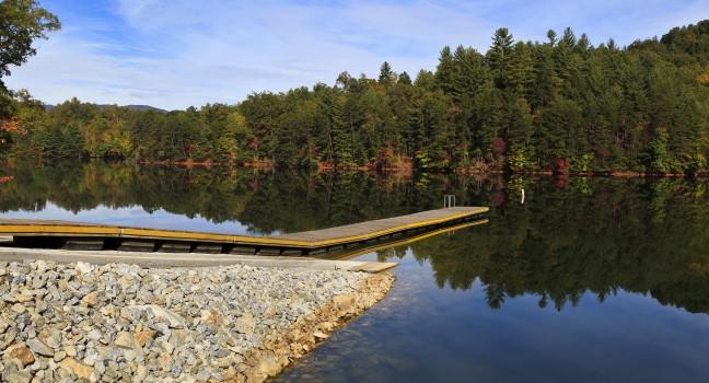 Boat ramp at Lake Santeetlah.
