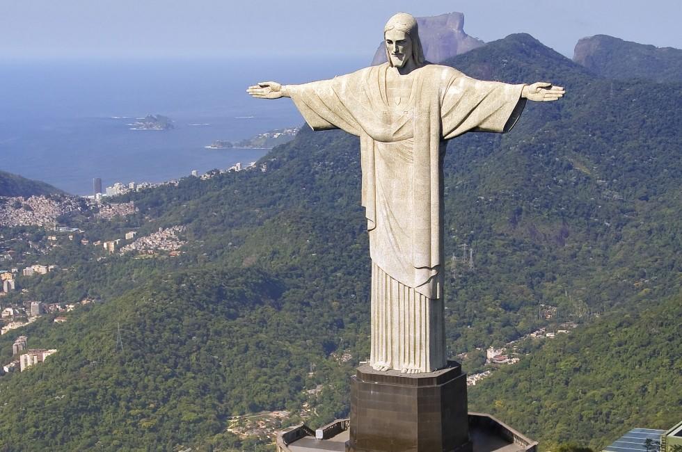 Aerial View of Christ the Redeemer Monument in Rio De Janeiro; Shutterstock ID 41530171; Project/Title: Brazil; Downloader: Melanie Marin