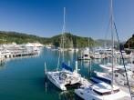 Marina in Picton, New Zealand; 