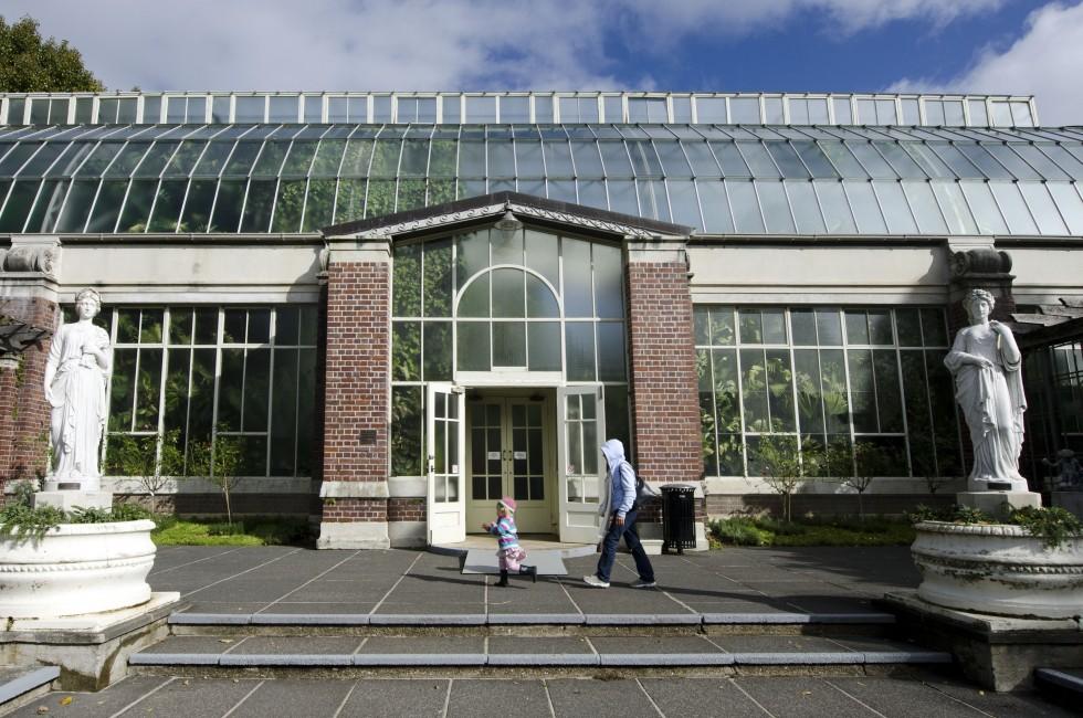 AUCKLAND,NZ - May 26:Visitors at Auckland Botanical Gardens on May 29 2013.The garden opened to the public in 1982 and now holds a variety of more than 10,000 plants from all over the world 