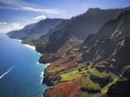 Beautiful Na Pali Coastline on the Hawaiian island of Kauai.