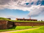Interesting clouds over Fort McHenry, in Baltimore, Maryland.