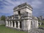 Temple of the Frescos in Tulum, Mexico.