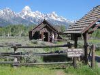 GRAND TETON NATIONAL PARK, WYOMING,USA - JUNE 27: Church service is ready to begin at the Chapel of the Transfiguration in Grand Teton National Park in Wyoming on June 27, 2010.