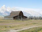 Moulton Barn on Mormon Row, Antelope Flats Road, Grand Teton National Park, Wyoming, United States