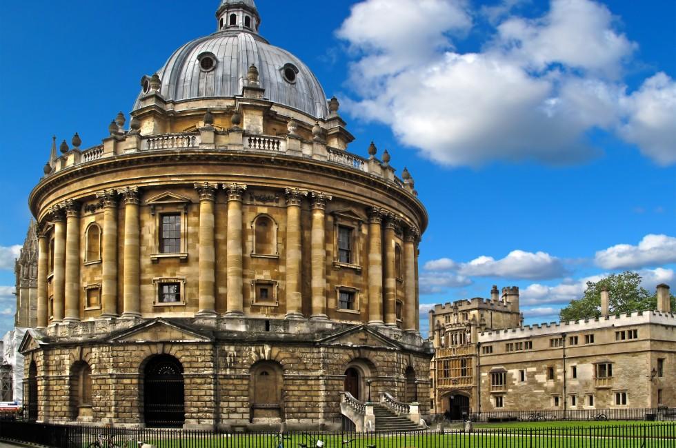 Radcliffe Camera a part of Bodleian Library, Oxford University. Oxford, United Kingdom. HDR photo.