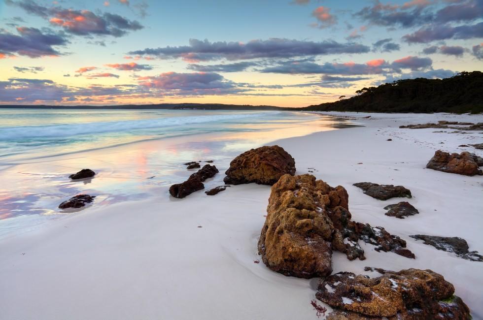 The sunrise at Hyams Beach was beautiful.  Jervis Bay NSW Australia