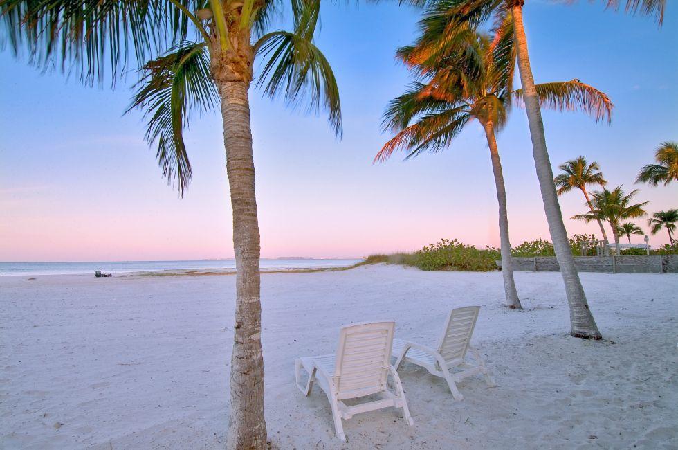 beach at fort myers florida; 