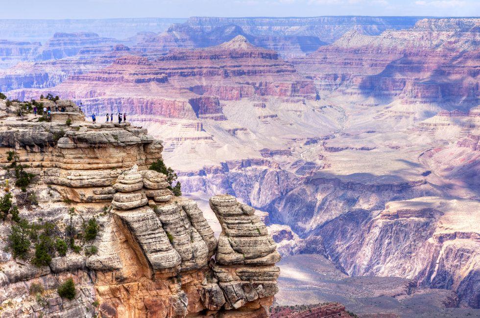 Grand View Point overlook, in Grand Canyon.