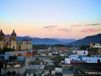 Oaxaca city view during sunset