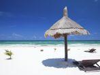 Beautiful Caribbean coast in Tulum Mexico.