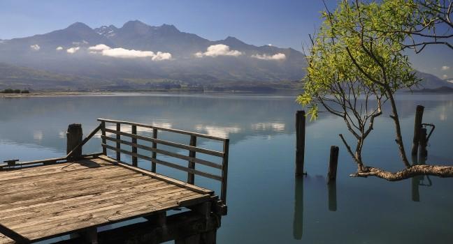 Still Water on Lake Wakatipu, Kinloch, South Island, New Zealand