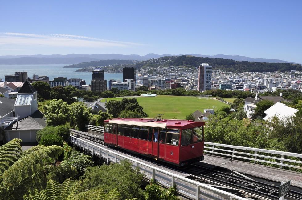 skylline of Wellington, New Zealand 