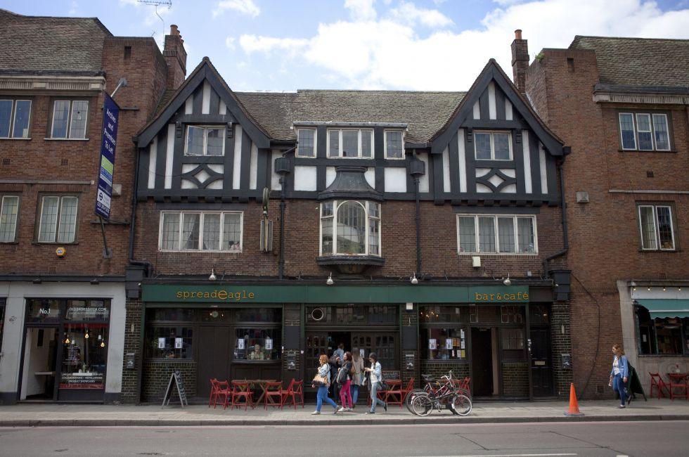 Cafe, East End, London, England