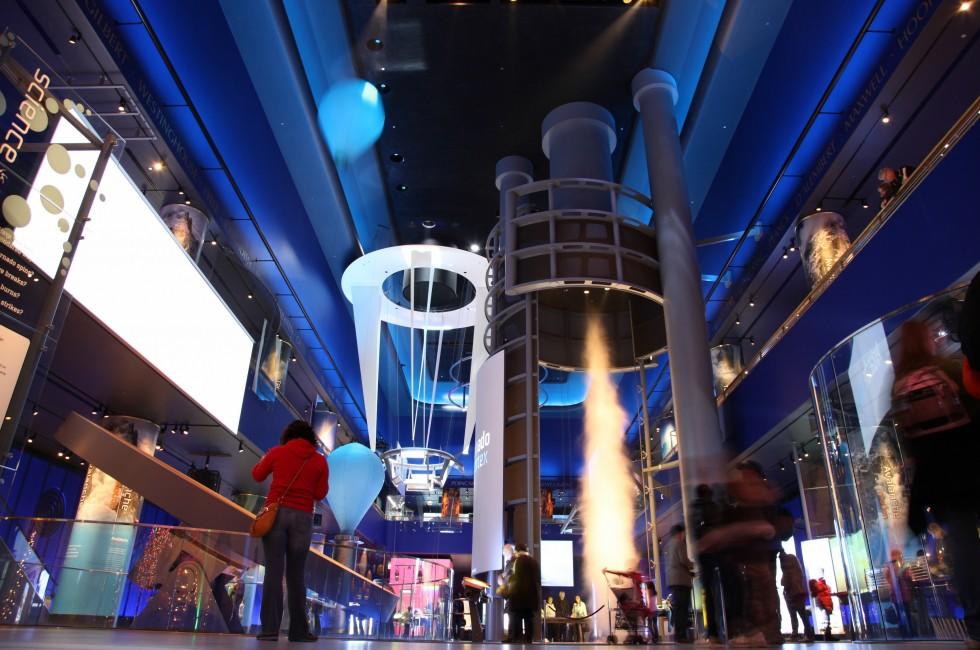 Chicago, Illinois -Museum of Science and Industry. Image of it new interactive exhibits.