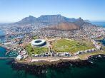 overall aerial view of Cape Town, South Africa
