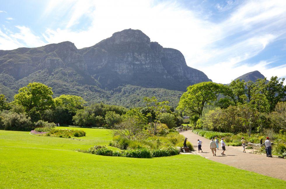 KIRSTENBOSCH, SOUTH AFRICA - SEPTEMBER 29: Visitors relaxing in Kirstenbosch National Botanical Garden on September 29, 2009. Kirstenbosch celebrated its centenary in July 2013.; Shutterstock ID 147156743; Project/Title: Top 100 Cape Town; Downloader: Fodo