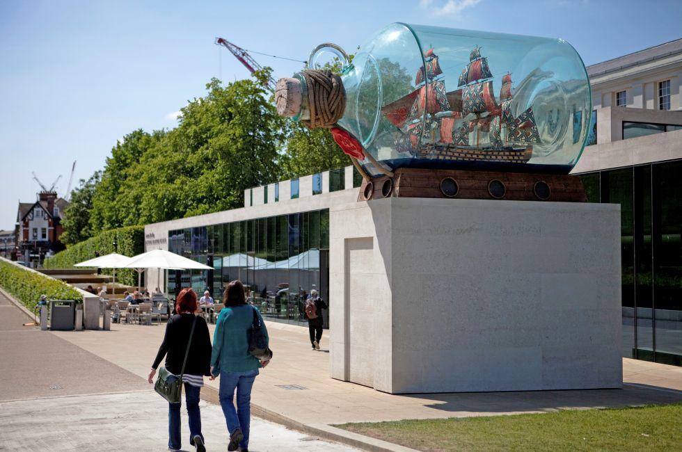 Nelson’s Ship in a Bottle, Sculpture, National Maritime Museum, London, England