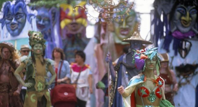 Earth Celebrations, Hudson River Pageant, Giant Puppets, Manhattan, New York