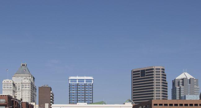 A view of downtown Greensboro, North Carolina.; Shutterstock ID 55486333; Project/Title: AARP; Downloader: Melanie Marin