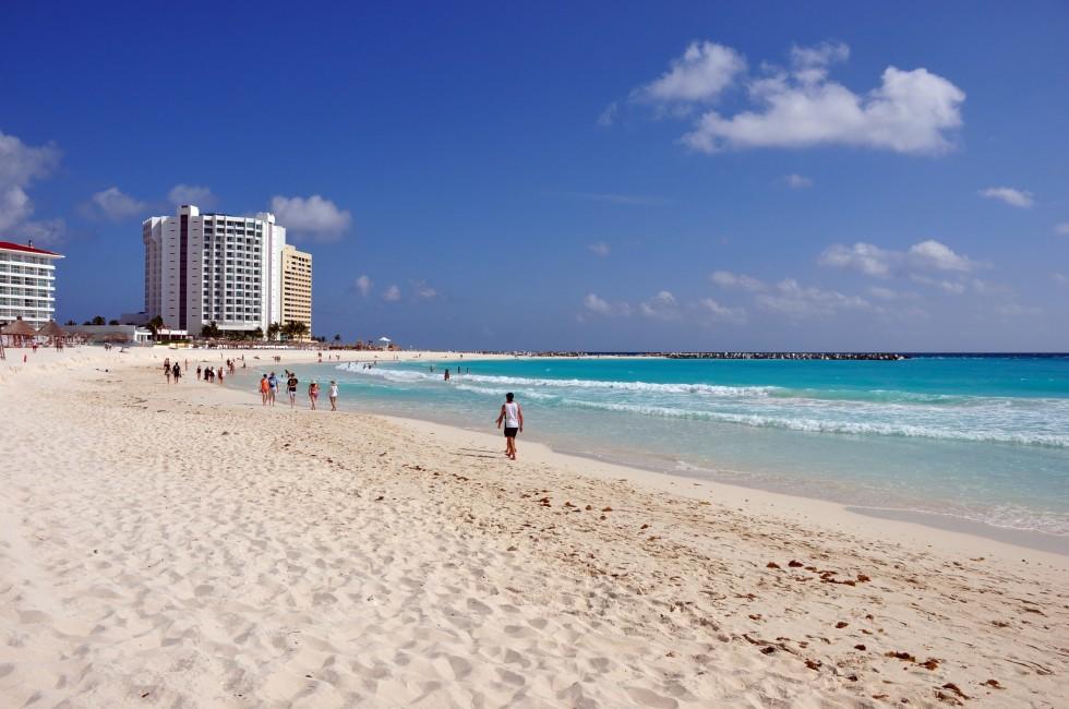 cancun beach. 