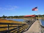 Fishing dock on a marsh