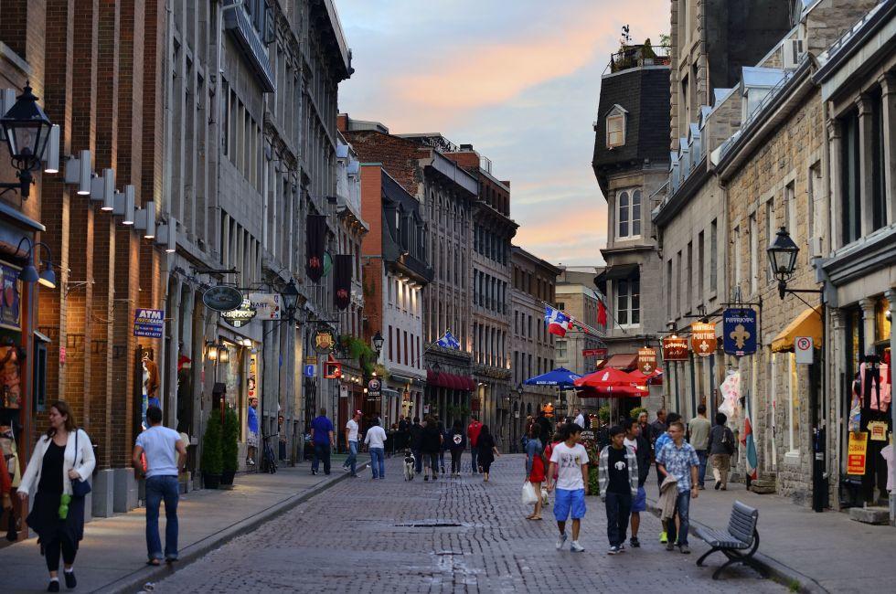 MONTREAL, CANADA - SEP 8: City street view on September 8, 2012 in Montreal, Canada. It is the largest city in Quebec, the second-largest in Canada and the 15th-largest in North America.; Shutterstock ID 130730720; Project/Title: City Apps; Downloader: Mel