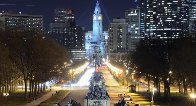 Philadelphia City Hall building.