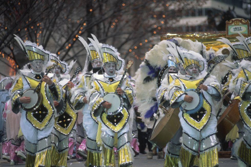 New Years Day, Mummers Parade, pennsylvania