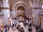 View of the hall of Metropolitan Museum in New York.