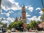 Jefferson Market Library circa July 2012 in New York. The Jefferson Market Library is a landmark located in Greenwich Village, New York City.
