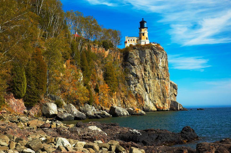 Split Rock Lighthouse on Lake Superior North Shore. More with keyword group15