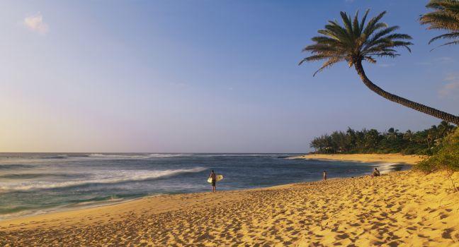 This is the north shore of the island of Oahu.