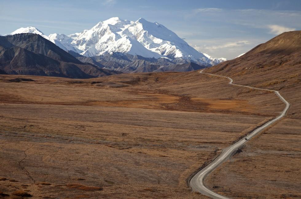 Day Trip in Denali National park in Autumn Alaska North America