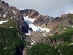 A picture of a glacier taken at hyder alaska.