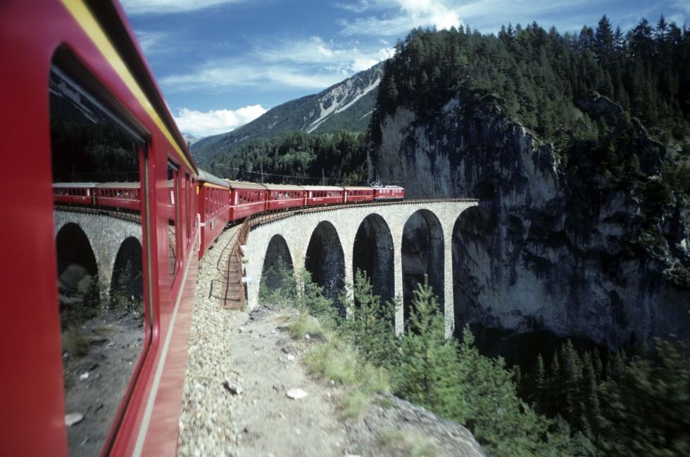 The Landwasser Viaduct, Graubünden, Switzerland