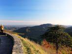 Shenandoah National park at the fall: a mountain view.