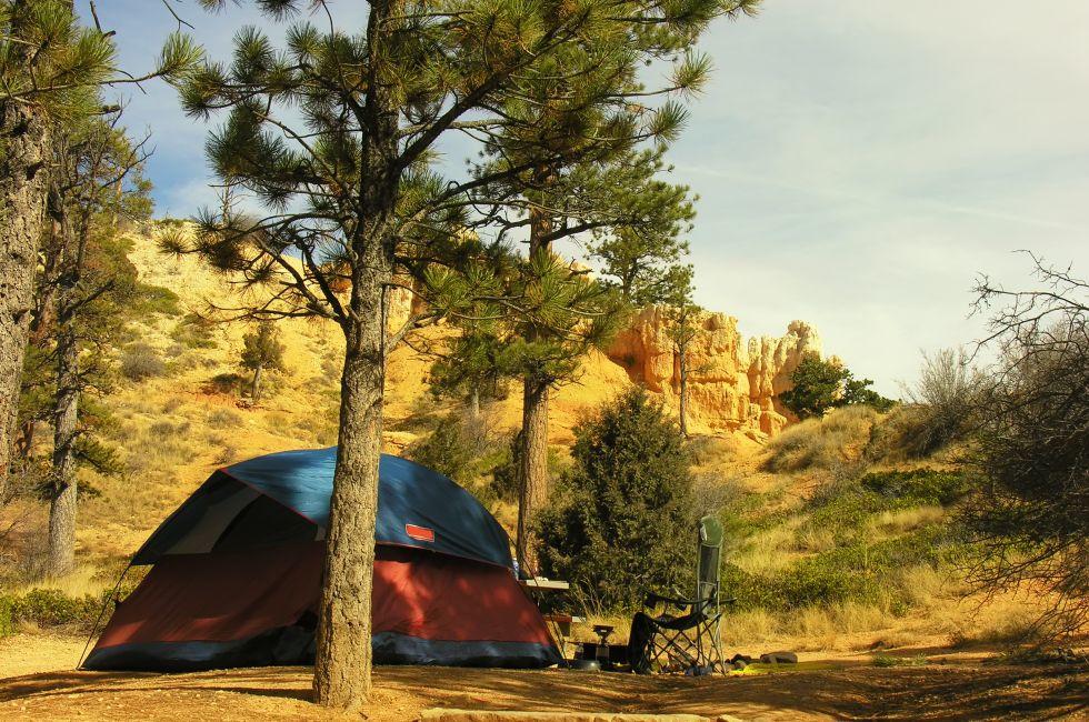 Sunset campground, Bryce Canyon National Park, Utah, USA