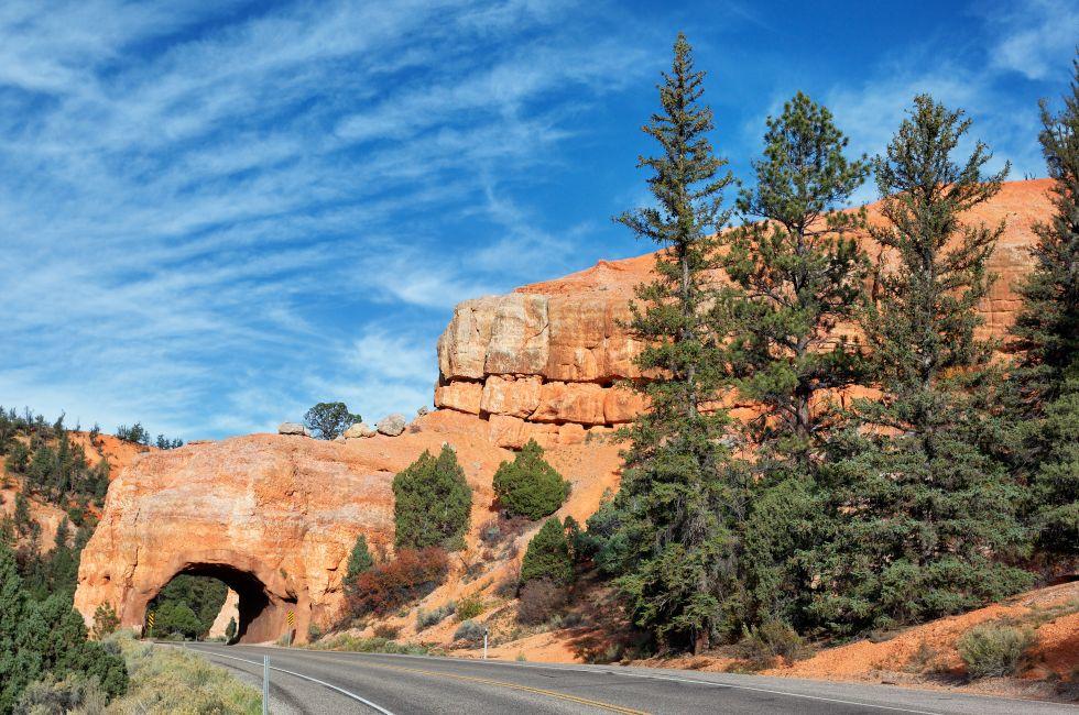 famous Road to Bryce Canyon National Park, USA