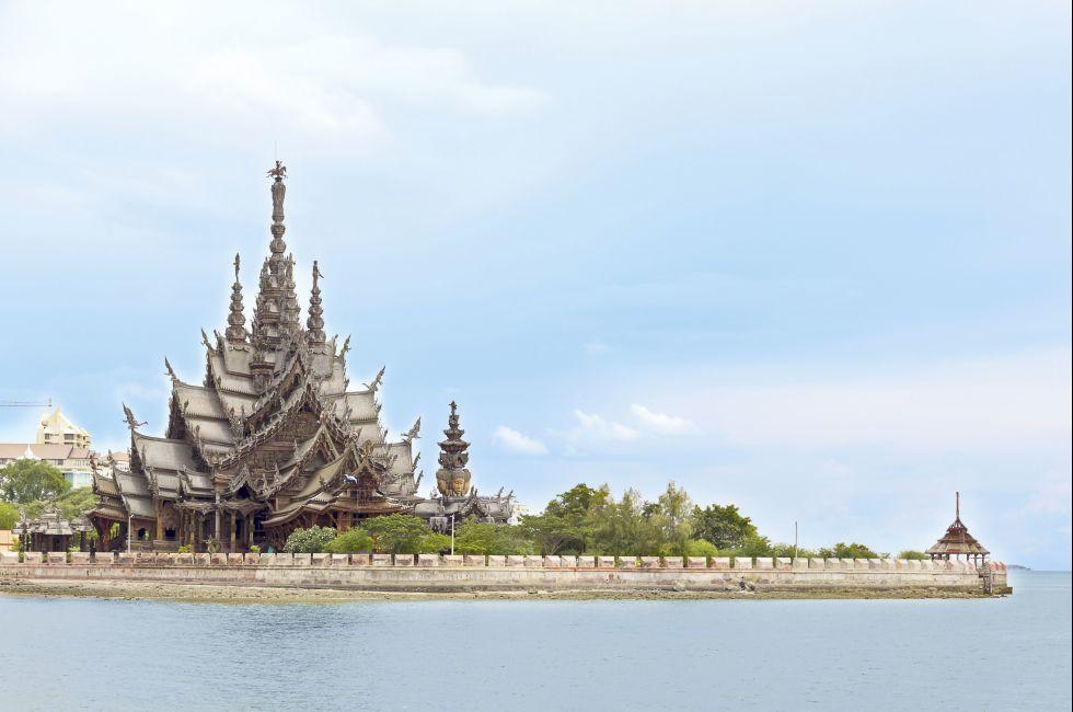 Sanctuary of Truth (also called Wang Boran and Prasat Mai). Pattaya, Thailand.; Shutterstock ID 123011353; Project/Title: Thailand ebook